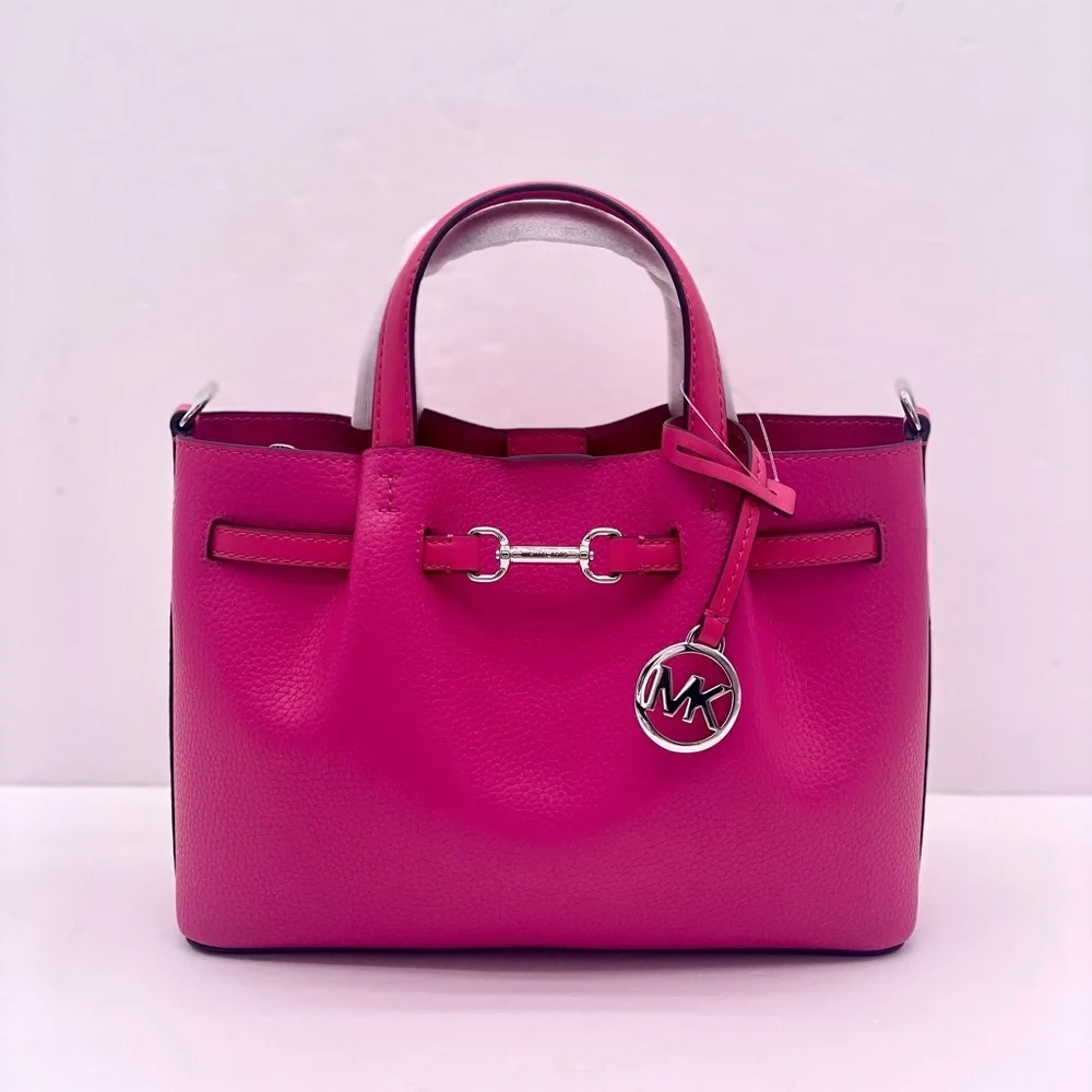 Michael Kors Carson Small Leather Satchel Crossbody